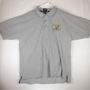 Upper Limits Polo Men's 2XL Gray Warner Bros‎ Looney Tunes Wile E Coyote 2004